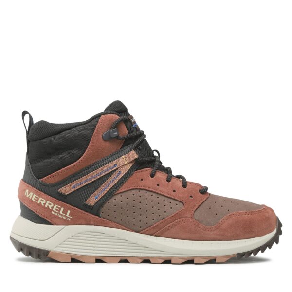 Žemi žygio batai 👟 Turistiniai batai Merrell Wildwood Sb Mid Wp J067299 Ruda