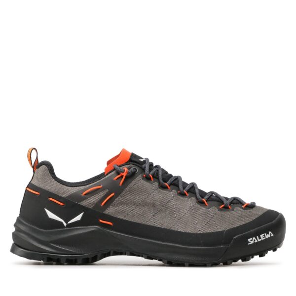 Žemi žygio batai 👟 Turistiniai batai Salewa Wildfire Canvas M 61406-7953 Pilka