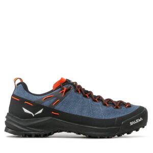 Žemi žygio batai 👟 Turistiniai batai Salewa Wildfire Canvas M 61406 Tamsiai mėlyna