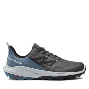 Žemi žygio batai 👟 Turistiniai batai Salomon Outpulse GORE-TEX L47297100 Pilka