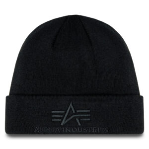 Žieminės kepurės vyrams, Kepurė Alpha Industries 3D Beanie 168910 Juoda