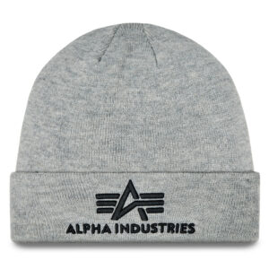 Žieminės kepurės vyrams, Kepurė Alpha Industries 3D Beanie 168910 Pilka