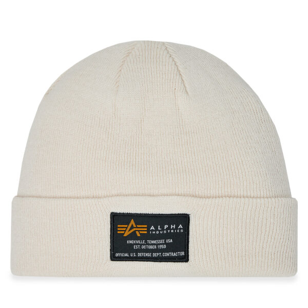 Žieminės kepurės vyrams, Kepurė Alpha Industries Crew Beanie 128924 Balta