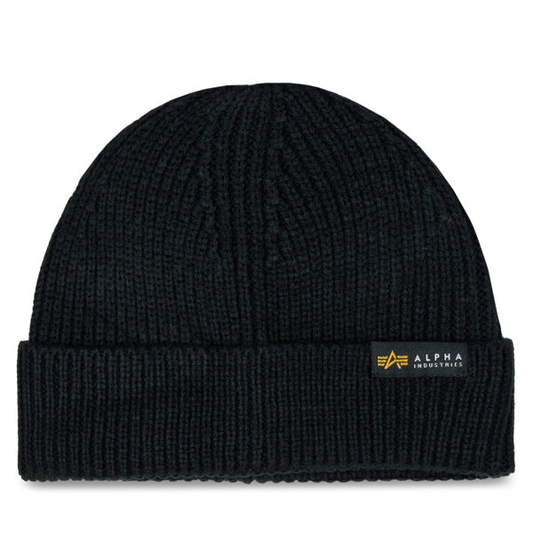 Žieminės kepurės vyrams, Kepurė Alpha Industries Dockers Beanie 138905 Juoda