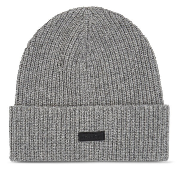 Žieminės kepurės vyrams, Kepurė Calvin Klein Daddy Wool Beanie K50K510984 Pilka