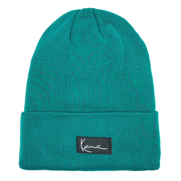 Žieminės kepurės vyrams, Kepurė Karl Kani Small Signature Long Beanie 7050057 Mėlyna