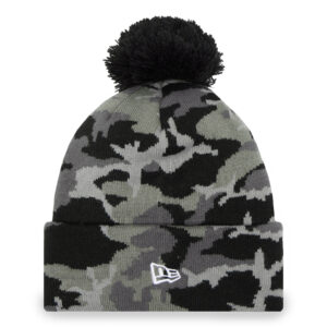 Žieminės kepurės vyrams, Kepurė New Era Camo Bobble 60284546 Pilka