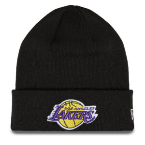 Žieminės kepurės vyrams, Kepurė New Era Essential Cuff Beanie Los Angeles Lakers Hat 60348856 Juoda