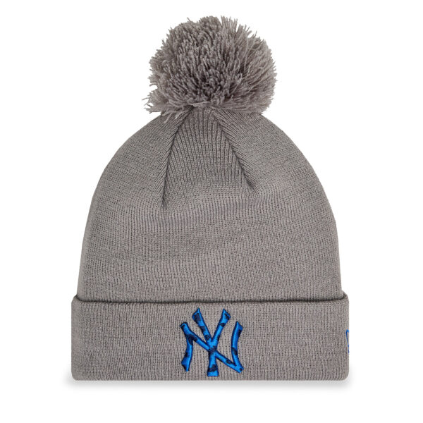 Žieminės kepurės vyrams, Kepurė New Era Infill Bobble Nyy 60364328 Pilka