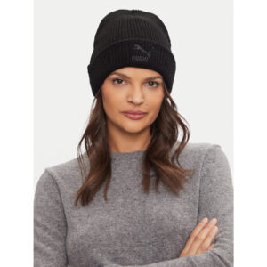 Žieminės kepurės vyrams, Kepurė Puma Classics Mid Fit Beanie 025677 01 Juoda