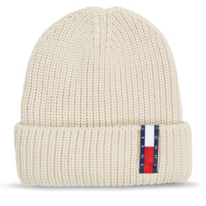 Žieminės kepurės vyrams, Kepurė Tommy Jeans Im Tju Unisex Beanie AU0AU01808 Smėlio