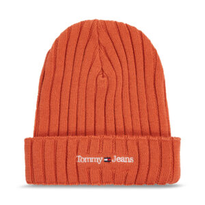 Žieminės kepurės vyrams, Kepurė Tommy Jeans Tjm Sport Elevated Long Beanie AM0AM11678 Oranžinė