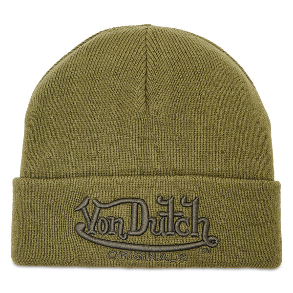 Žieminės kepurės vyrams, Kepurė Von Dutch Flint 7050115 Chaki