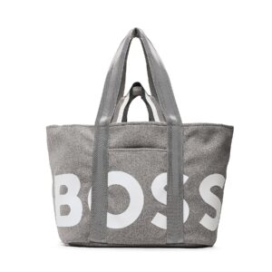 👜 Didelės rankinės moterims, Rankinė Boss Deva Ew Tote 50486142 Pilka