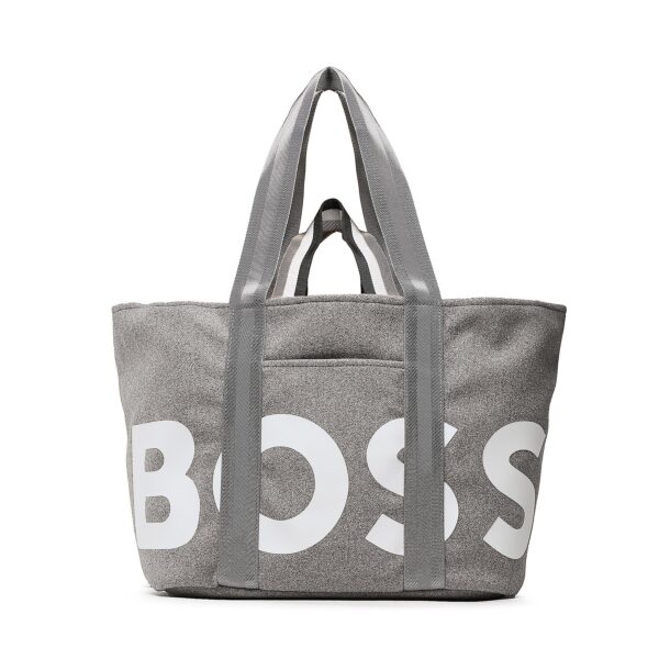 👜 Didelės rankinės moterims, Rankinė Boss Deva Ew Tote 50486142 Pilka