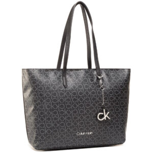 👜 Didelės rankinės moterims, Rankinė Calvin Klein Shopper Md K60K607427 Juoda