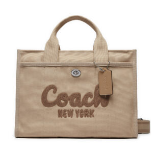 👜 Didelės rankinės moterims, Rankinė Coach Cargo CP158 Smėlio