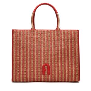 👜 Didelės rankinės moterims, Rankinė Furla Opportunity L Tote WB00255-BX0472-1573S-1007 Ruda