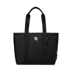 👜 Didelės rankinės moterims, Rankinė KARL LAGERFELD 235W3247 Juoda