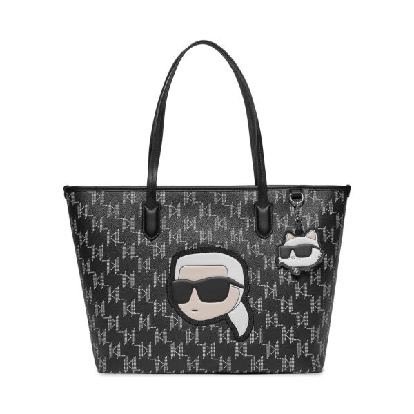 👜 Didelės rankinės moterims, Rankinė KARL LAGERFELD 240W3087 Juoda