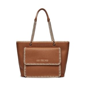 👜 Didelės rankinės moterims, Rankinė LOVE MOSCHINO JC4105PP1ILJ120A Ruda