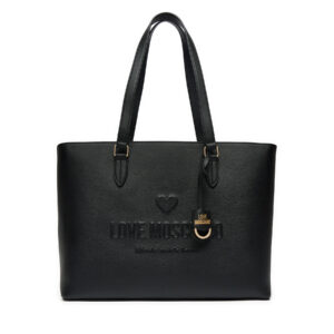 👜 Didelės rankinės moterims, Rankinė LOVE MOSCHINO JC4114PP1LL1000A Juoda