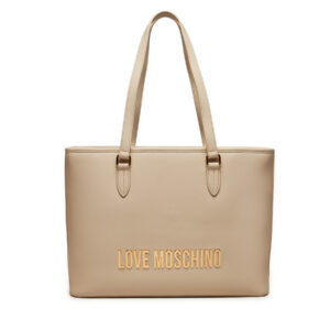 👜 Didelės rankinės moterims, Rankinė LOVE MOSCHINO JC4190PP1LKD0110 Smėlio