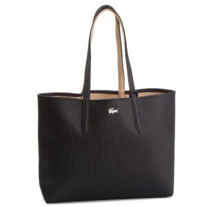 👜 Didelės rankinės moterims, Rankinė Lacoste Shopping Bag NF2142AA Juoda