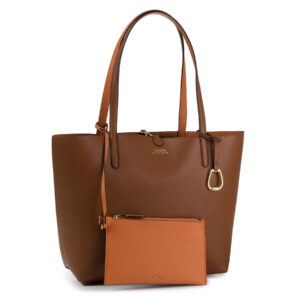 👜 Didelės rankinės moterims, Rankinė Lauren Ralph Lauren Rvrsble Tote 431795329002 Oranžinė