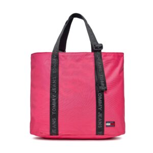 👜 Didelės rankinės moterims, Rankinė Tommy Jeans Tjw Essential Daily Tote AW0AW15819 Rožinė