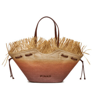 👜 Pintos rankinės moterims, Rankinė Pinko Pagoda Extra Shopper . PE 24 PLTT 102911 A1R6 Smėlio