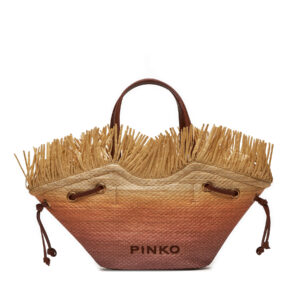 👜 Pintos rankinės moterims, Rankinė Pinko Pagoda Small Shopper . PE 24 PLTT 102910 A1R6 Smėlio