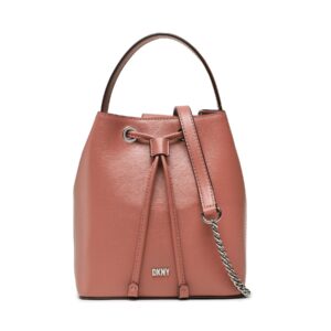 👜 Rankinės moterims, Rankinė DKNY Bryant Drawstring Bu R22J3S39 Rožinė