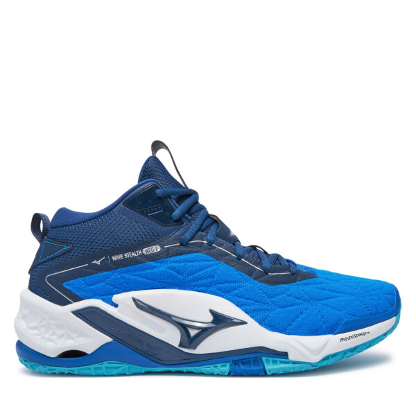 👞 Batai uždaroms aikštelėms Mizuno Wave Stealth Neo 2 Mid X1GA2405 Mėlyna