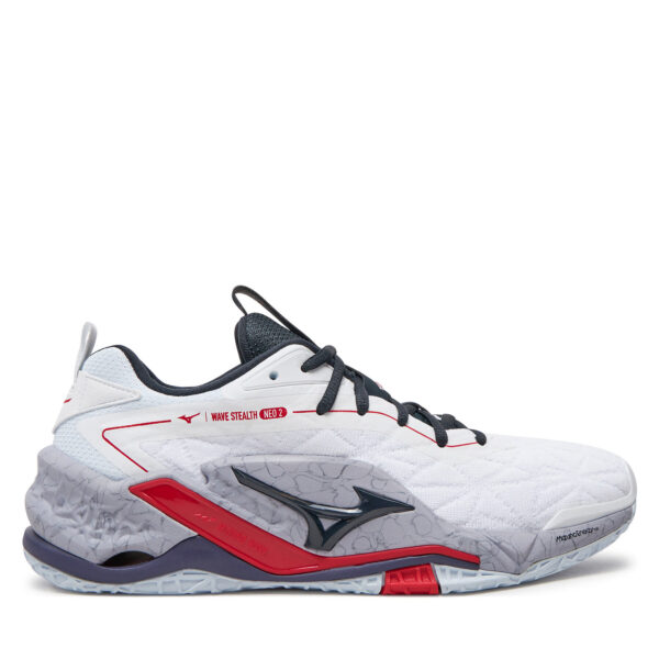 👞 Batai uždaroms aikštelėms Mizuno Wave Stealth Neo 2 X1GA2400 Balta