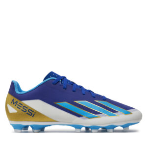 👞 Futbolo batai adidas X Crazyfast Messi Club Flexible Ground Boots ID0724 Tamsiai mėlyna