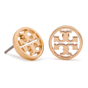 💍 Auksiniai auskarai Tory Burch Logo Circle Stud Earring 11165518 Auksinė