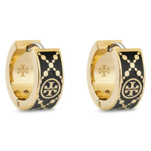 💍 Auksiniai auskarai Tory Burch Small T Monogram Hoop Earring 157223 Auksinė