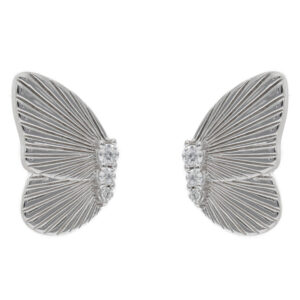 💍 Sidabriniai auskarai Fossil Butterflies JFS00621040 Sidabrinė