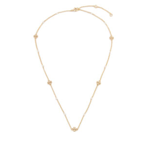 📿 Vėriniai, Kaklo papuošalas Tory Burch Kira Pearl Delicate Necklace 136782 Auksinė