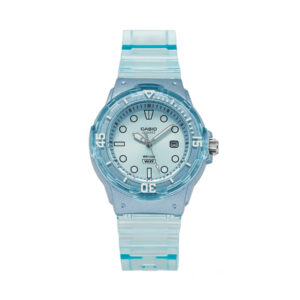 🕒 Laikrodžiai, Laikrodis Casio Lady Translucent LRW-200HS-2EVEF Žydra