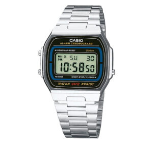 🕒 Laikrodžiai, Laikrodis Casio Vintage A164WA-1VES Sidabrinė