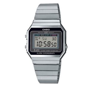 🕒 Laikrodžiai, Laikrodis Casio Vintage A700WE-1AEF Sidabrinė