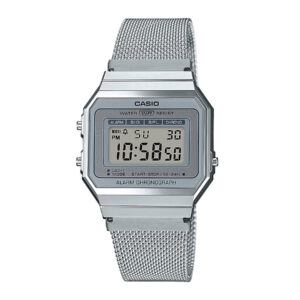 🕒 Laikrodžiai, Laikrodis Casio Vintage A700WEM-7AEF Sidabrinė