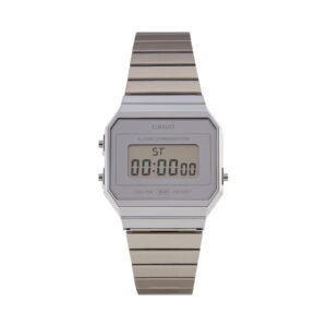 🕒 Laikrodžiai, Laikrodis Casio Vintage A700WEV-7AEF Sidabrinė