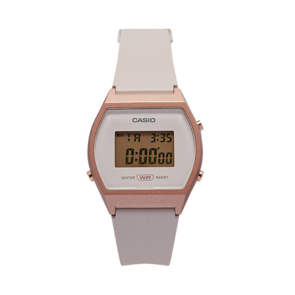 🕒 Laikrodžiai, Laikrodis Casio Vintage Digital LW-204-4AEF Smėlio