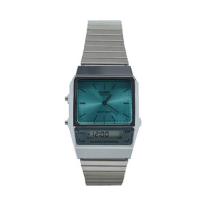 🕒 Laikrodžiai, Laikrodis Casio Vintage Maxi AQ-800EC-2AEF Sidabrinė