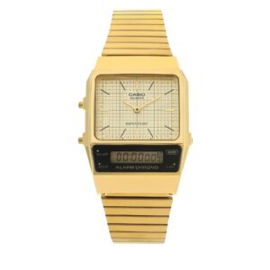 🕒 Laikrodžiai, Laikrodis Casio Vintage Maxi AQ-800EG-9AEF Auksinė