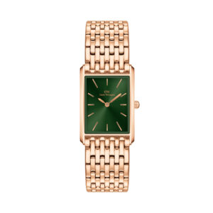 🕒 Laikrodžiai, Laikrodis Daniel Wellington Bound 9-Link Emerald DW00100704 Auksinė