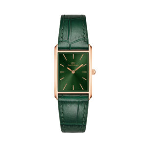 🕒 Laikrodžiai, Laikrodis Daniel Wellington Bound Crocodile Emerald DW00100694 Žalia